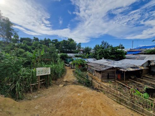 Kutupalong-Balukhali refugee settlement, inside the camp / Foto. J.Haarpaintner/ARICA 