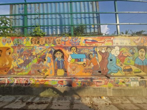 Wall painting inside Kutupalong Refugee Camp / Foto. J.Haarpaintner/ARICA 