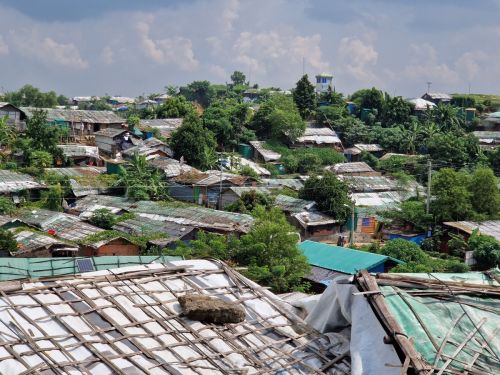 Kutupalong-Balukhali refugee settlement, inside the camp / Foto. J.Haarpaintner/ARICA 